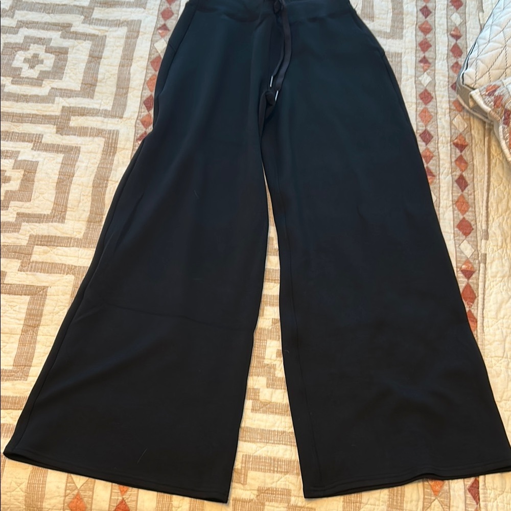 SPANX Black Half-Zip Track Pullover and Pant Set - Picture 2 of 5